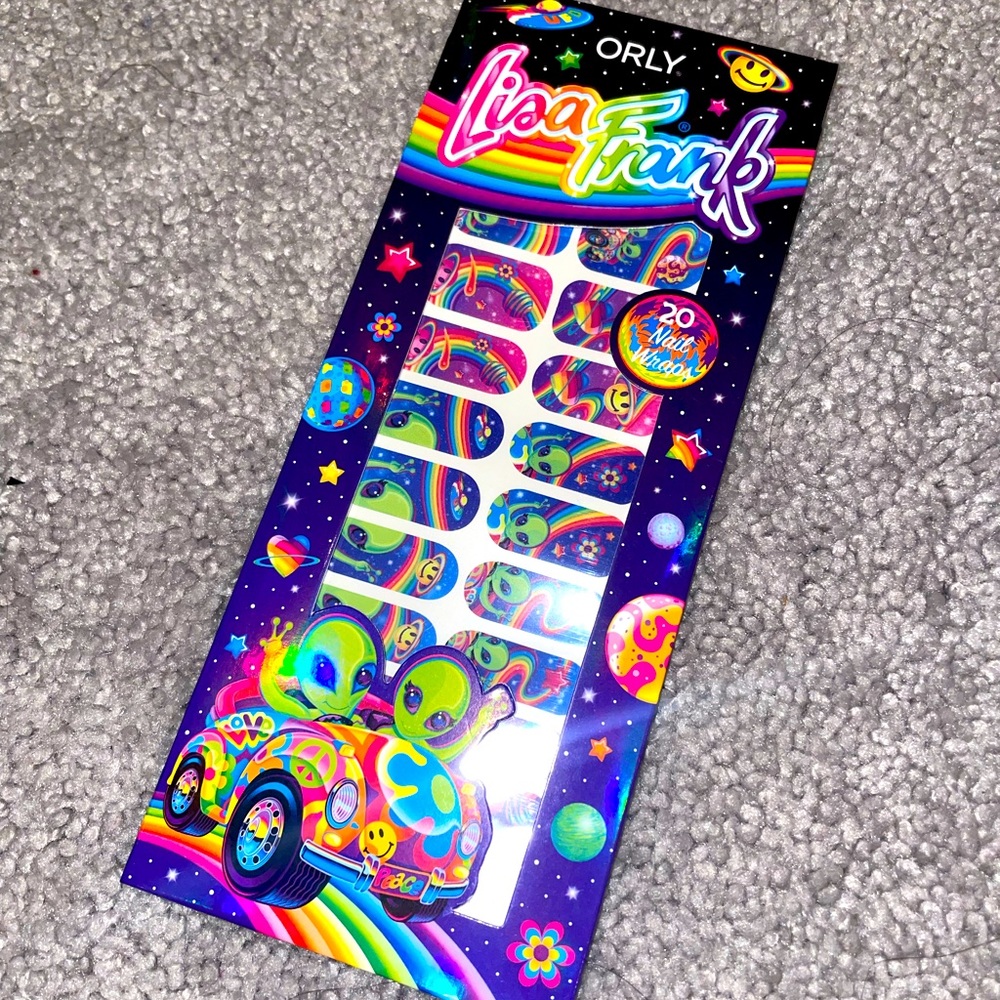 Orly x lisa frank nail wraps zoomer and zorbit